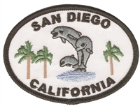 SAN DIEGO CALIFORNIA dolphins souvenir embroidered patch