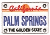 PALM SPRINGS California license plate souvenir embroidered patch