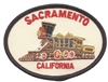 SACRAMENTO train souvenir embroidered patch