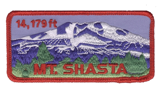 MT. SHASTA 14,179 FT  souvenir embroidered patch