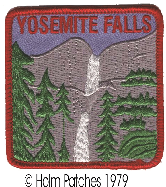 YOSEMITE FALLS souvenir embroidered patch