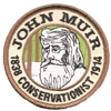 JOHN MUIR - 1838-1914 - CONSERVATIONIST memorial embroidered patch.
