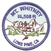 MT.WHITNEY 14,508 ft LONE PINE, CA - souvenir embroidered patch.