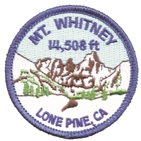 MT.WHITNEY 14,508 ft LONE PINE, CA - souvenir embroidered patch.