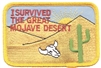 I SURVIVED THE GREAT MOJAVE DESERT cactus souvenir embroidered patch