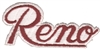 Reno script souvenir embroidered patch