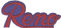 Reno script souvenir embroidered patch