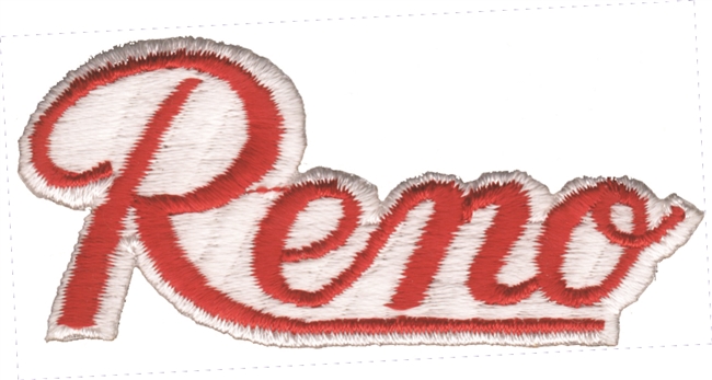 Reno script souvenir embroidered patch