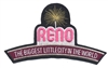 RENO - THE BIGGEST LITTLE CITY IN THE WORLD souvenir embroidered patch