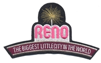 RENO - THE BIGGEST LITTLE CITY IN THE WORLD souvenir embroidered patch