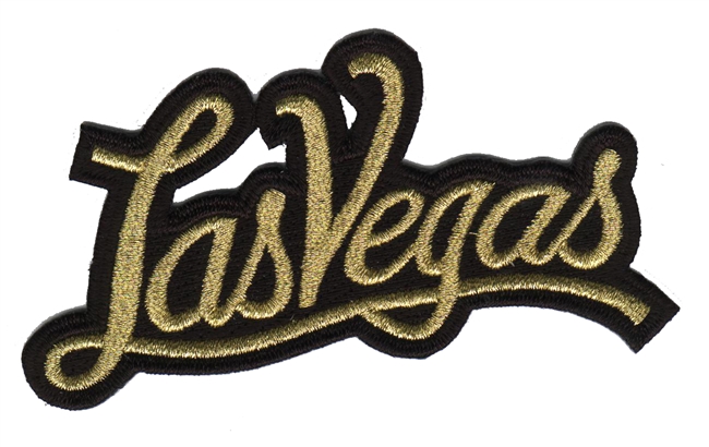Las Vegas script souvenir embroidered patch