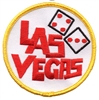 LAS VEGAS dice souvenir embroidered patch