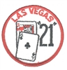 LAS VEGAS 21 blackjack souvenir embroidered patch