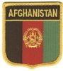 AFGHANISTAN medium flag shield souvenir embroidered patch
