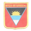 ANTIGUA AND BARBUDA W.I. medium flag shield souvenir embroidered patch