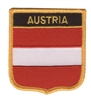 AUSTRIA medium flag shield souvenir embroidered patch