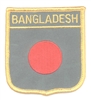 BANGLADESH medium flag shield souvenir embroidered patch