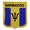 BARBADOS medium flag shield souvenir embroidered patch