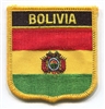 BOLIVIA flag shield embroidered patch