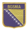BOSNIA flag shield souvenir embroidered patch