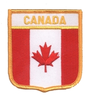 CANADA medium flag shield uniform or souvenir embroidered patch