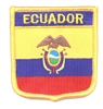 ECUADOR medium flag shield souvenir embroidered patch