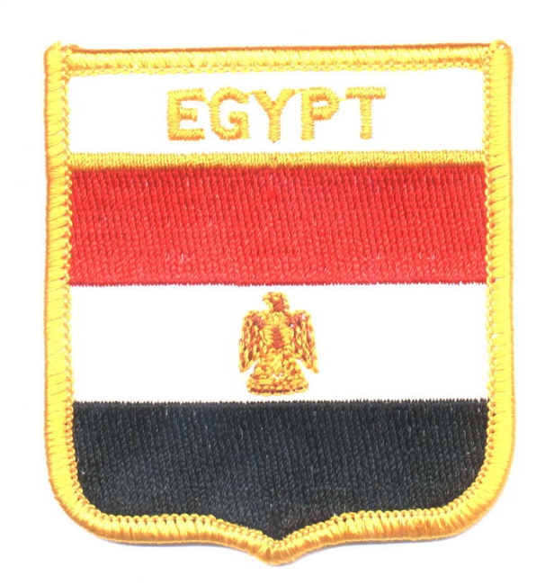 EGYPT medium flag shield souvenir embroidered patch