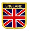 ENGLAND medium flag shield souvenir embroidered patch