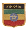 ETHIOPIA medium flag shield souvenir embroidered patch