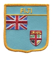 FIJI medium flag shield souvenir embroidered patch