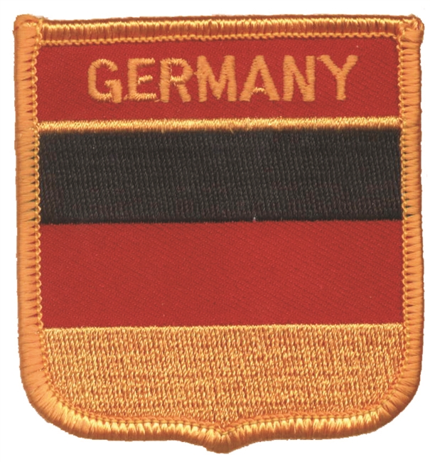 GERMANY medium flag shield souvenir embroidered patch