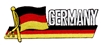 GERMANY wavy flag ribbon souvenir embroidered patch