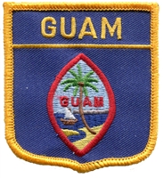 GUAM medium flag shield souvenir embroidered patch