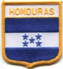 HONDURAS medium flag shield souvenir embroidered patch