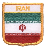 IRAN medium flag shield souvenir embroidered patch