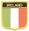 IRELAND flag shield embroidered patch for souvenir or uniform