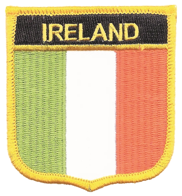 IRELAND flag shield embroidered patch for souvenir or uniform