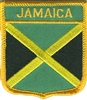 JAMAICA medium flag shield souvenir embroidered patch