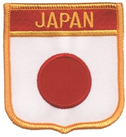 JAPAN medium flag shield souvenir embroidered patch