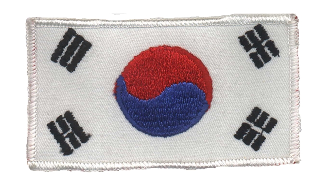 KOREA flag souvenir embroidered patch