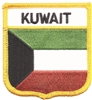 KUWAIT medium  flag shield souvenir embroidered patch