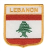 LEBANON medium flag shield souvenir embroidered patch