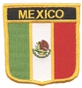 MEXICO flag shield uniform or souvenir embroidered patch