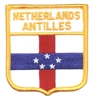 NETHERLANDS ANTILLES medium flag shield souvenir embroidered patch