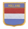 HOLLAND medium flag shield souvenir embroidered patch