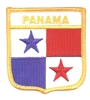 PANAMA medium flag shield souvenir embroidered patch