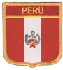 PERU medium flag shield souvenir embroidered pat