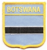 BOTSWANA medium flag shield souvenir embroidered patch
