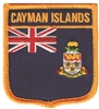 CAYMAN ISLANDS medium flag shield souvenir embroidered patch