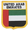 UNITED ARAB EMIRATES medium flag shield souvenir embroidered patch